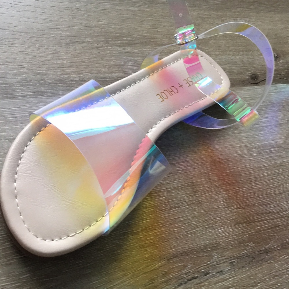 Tiana Rainbow Clear Sandals Nude Base - Picture 6 of 6